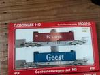 Fleischmann container set 5808 NL, Hobby en Vrije tijd, Modeltreinen | H0, Gelijkstroom, Fleischmann, Wagon, Ophalen of Verzenden