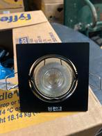 spotjes inbouw inclusief lampen zwart compleet, Huis en Inrichting, Ophalen, Led, Metaal of Aluminium, Zo goed als nieuw
