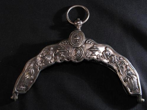 Tasbeugel met binnenbeugel, antiek zilver Kampen. 1092, Antiek en Kunst, Antiek | Goud en Zilver, Zilver, Ophalen of Verzenden