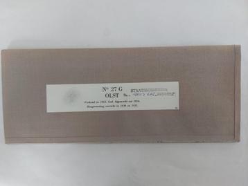 27G Stafkaart op linnen uit 1956 Olst met Deventer Terwolde beschikbaar voor biedingen