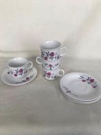 Vintage Blokker Theeservies met Rozen - Nieuw!, Ophalen, Nieuw, Overige stijlen, Kop(pen) en/of Schotel(s)