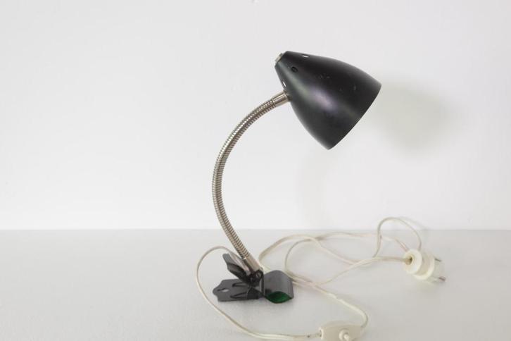 vintage design klem lampje , H. Busquet voor Hala, jaren 50, Huis en Inrichting, Lampen | Tafellampen, Gebruikt, Minder dan 50 cm