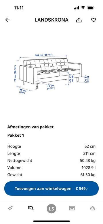 Landskrona ikea bank - afbeelding 5