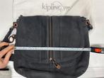 Kipling leer zwart schoudertas, Nieuw, Kipling, Ophalen of Verzenden, Leer