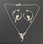Swarovski Tinkerbell oorbellen en ketting, Met kristal, Overige materialen, Hangers, Ophalen of Verzenden