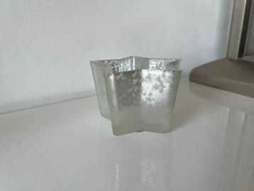 Riverdale Ster Theelichthouder Zilver/Wit - 6cm beschikbaar voor biedingen