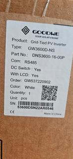 GoodWe GW 3600D-NS Omvormer - Nieuw!, Doe-het-zelf en Verbouw, Zonnepanelen en Toebehoren, Ophalen of Verzenden, Nieuw, Overige typen