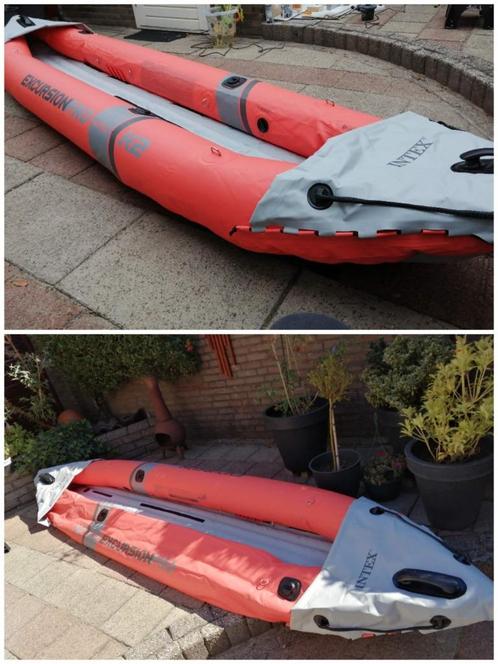 Kano (lek), Watersport en Boten, Kano's, Zo goed als nieuw, Overige typen, Twee personen, Opblaasbaar, Met peddels, Ophalen
