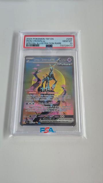 Iron Crown EX 206/162 (PSA 10) - Pokemon Temporal Forces beschikbaar voor biedingen