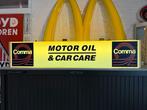 Comma motor olie oude reclame lichtbak, Ophalen, Gebruikt, ., Lichtbak of (neon) lamp
