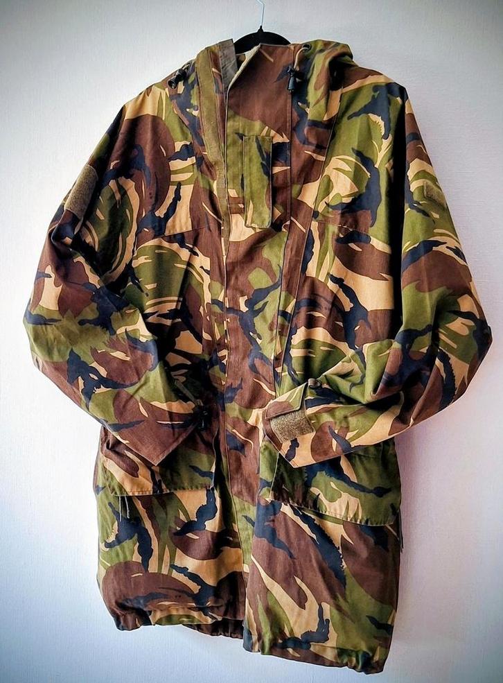KL Parka Jas Regenjas Camouflage Waterdicht  met capouch, Kleding | Heren, Jassen | Winter, Zo goed als nieuw, Maat 48/50 (M)