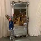 Barok Spiegel -houten lijst- zilver - 200 x 100 cm-TTM Wonen, 200 cm of meer, Nieuw, Info@ttmwonen.nl, 100 tot 125 cm