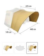 Cabanon luxe luifel 440 blanco rits, Caravans en Kamperen, Tenten, Ophalen of Verzenden