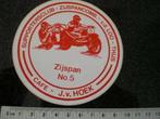 sticker zijspannen no. 5 van de Loo Thijs sidecar vintage, Verzenden, Zo goed als nieuw, Sport
