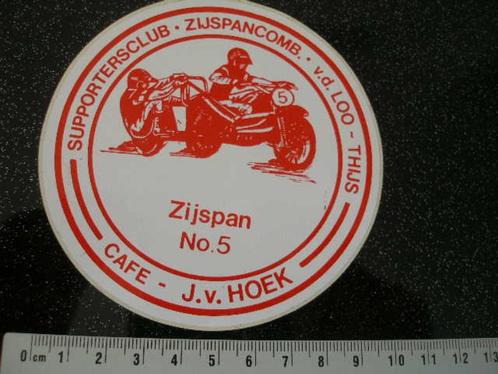 sticker zijspannen no. 5 van de Loo Thijs sidecar vintage, Verzamelen, Stickers, Zo goed als nieuw, Sport, Verzenden