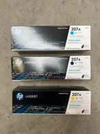 HP 207A Toner -  3 kleuren zwart, blauw en geel Nieuw, Ophalen of Verzenden, Nieuw, Toner