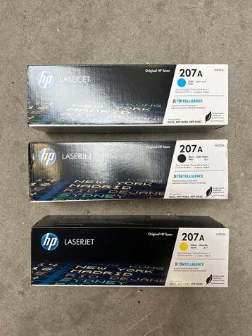 HP 207A Toner -  3 kleuren zwart, blauw en geel Nieuw beschikbaar voor biedingen
