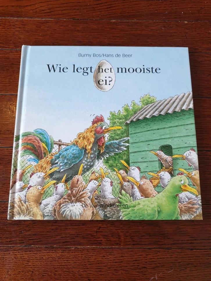 Hans de Beer - Wie legt het mooiste ei?, Boeken, Prentenboeken en Plaatjesalbums, Zo goed als nieuw, Ophalen of Verzenden