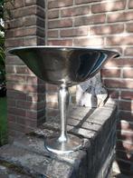 vintage pleet zilveren schaal op voet tafelstuk kerststuk, Ophalen of Verzenden