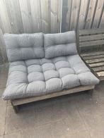 4 pallet bankjes waar van een hoek, Tuin en Terras, Ophalen, Gebruikt