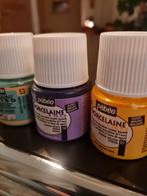 Pébéo Porseleinverf - 3 potjes nieuw, Hobby en Vrije tijd, Schilderen, Ophalen of Verzenden, Nieuw, Overige typen