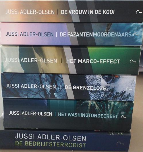 Jussi Adler-Olsen oa:Washingtondecreet,Bedrijfsterrorist & Q, Boeken, Thrillers, Gelezen, Scandinavië, Ophalen of Verzenden