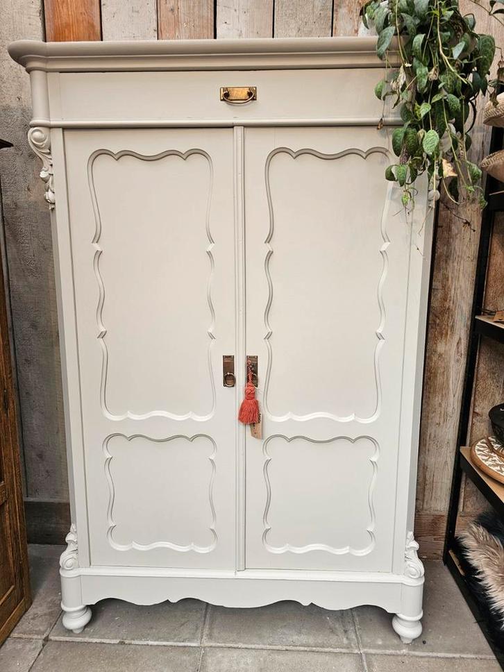 Biedermeier/Meidenkast – Beige/Zandkleur, Huis en Inrichting, Kasten | Overige, Zo goed als nieuw, Ophalen of Verzenden
