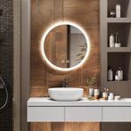 LED Spiegel Rond - Dimbaar & 3 Lichtkleuren badkamerspiegel, Ophalen of Verzenden, Rond, 50 tot 100 cm, Minder dan 100 cm