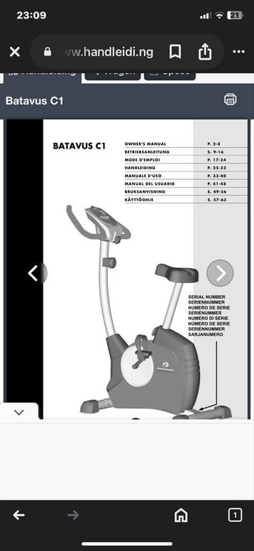 Te koop: Batavus Ultimate Biking C1/C2 Hometrainer  beschikbaar voor biedingen