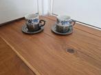 Tinnen Bekers/Kopjes met Bloemenmotief - 95% Tin, Antiek en Kunst, Antiek | Tin, Ophalen of Verzenden