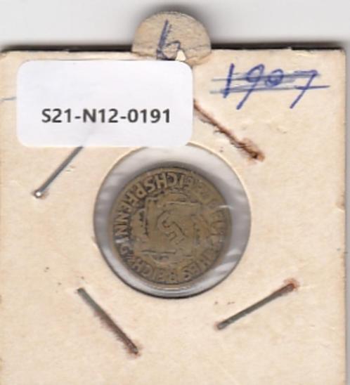 S21-N12-0191 Germany 5 Rentenpfennig FI/VF 1924 KM32 A, Postzegels en Munten, Munten | Europa | Niet-Euromunten, Duitsland, Verzenden