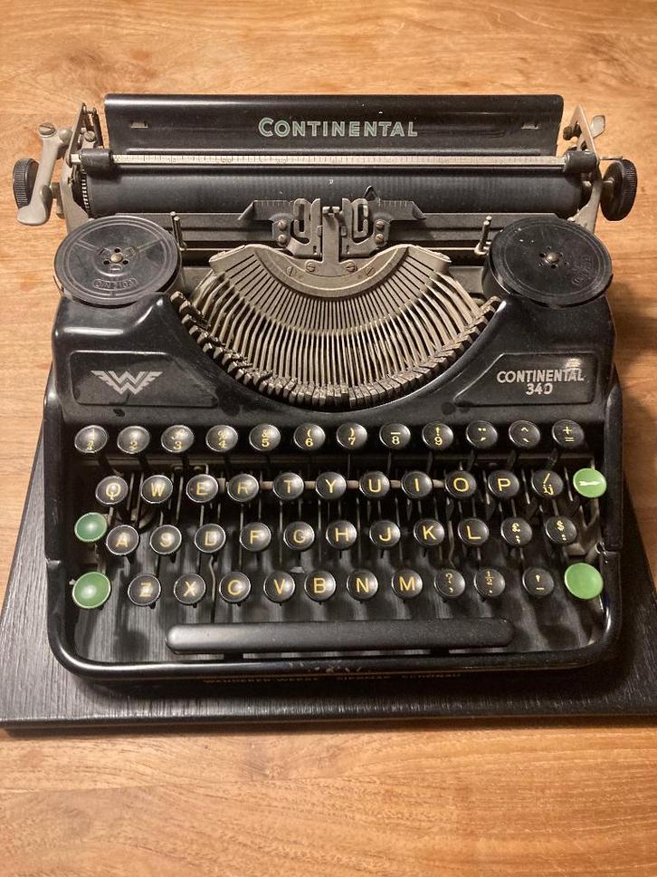Typemachine jaren 30 continental, Diversen, Typemachines, Gebruikt, Ophalen