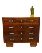 Art Deco ladekast comode mahonie design, Huis en Inrichting, Kasten | Ladekasten, Ophalen, Art Deco, Gebruikt, Art Deco