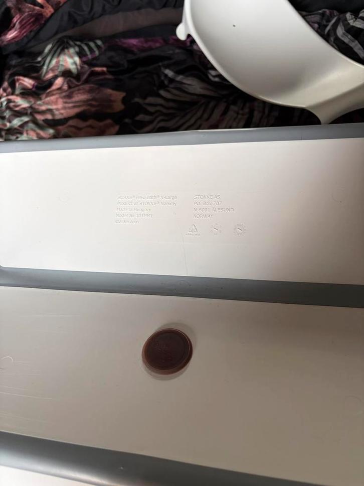 Stokke Flexi Bath XL inklapbaar bad + baby inzet, Kinderen en Baby's, Badjes en Verzorging, Zo goed als nieuw, Badje, Overige merken