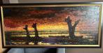 Olieverf Schilderij "de Biesbosch" Piet van Hout, Antiek en Kunst, Ophalen