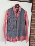 Herenblouse maat M / Gilet maat 52, S.Oliver, Ophalen of Verzenden, Halswijdte 41/42 (L), Gedragen