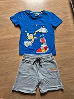 Sonic setje t-shirt en broekje maat 128, Kinderen en Baby's, Ophalen of Verzenden, Zo goed als nieuw, Maat 128