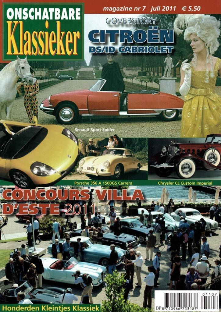 Onschatbare Klassieker 2011 nr. 7 (o.a Citroën DS Cabriolet), Boeken, Auto's | Folders en Tijdschriften, Gelezen, Algemeen, Verzenden