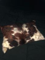 Koeien huid kussen, Ophalen of Verzenden, Zo goed als nieuw, Bruin, Rechthoekig