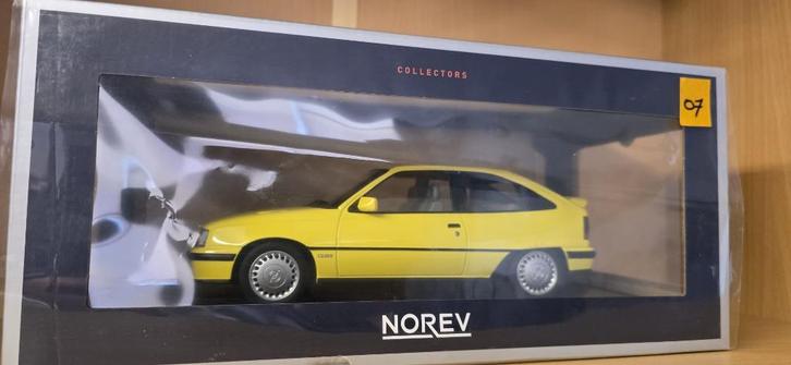 SALE ! Opel Kadett E GSI (07) geel, Hobby en Vrije tijd, Modelauto's | 1:18, Nieuw, Auto, Norev, Ophalen of Verzenden