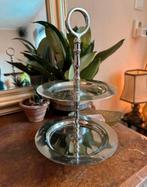 Ronde etagere van riviera maison - zilver - medium formaat, Ophalen of Verzenden, Zo goed als nieuw