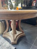 NIEUWE Ronde massieve EETTAFEL TAFEL 122 cm OLD LOOK flamant, Ophalen