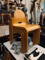 Korhonen stolen 4 stuks, Huis en Inrichting, Stoelen, Ophalen, Gebruikt, Bruin, .