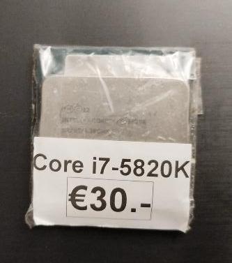 Intel Core i7-5820K - € 30.- Euro, Computers en Software, Processors, Zo goed als nieuw, 4-core, 3 tot 4 Ghz, Ophalen of Verzenden