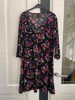 YOEK Jurk Maat M - Bloemenprint, Kleding | Dames, Jurken, Maat 38/40 (M), Yoek, Verzenden, Zwart