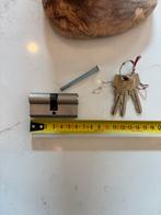 Cilinderslot, Doe-het-zelf en Verbouw, Hang- en Sluitwerk, Ophalen of Verzenden, Zo goed als nieuw, Rvs, Slot