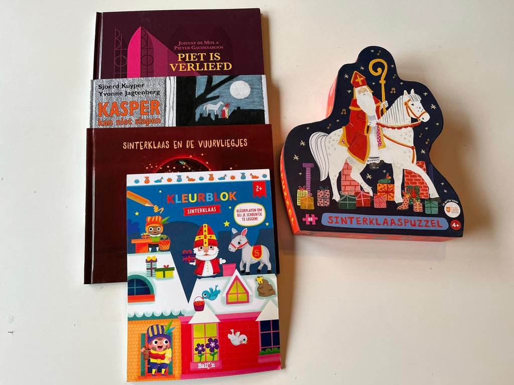 Sinterklaasboeken en sinterklaaspuzzel (pakket), Diversen, Sinterklaas, Ophalen, Zo goed als nieuw