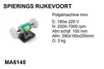 Polijstmachine 220 V mini Spierings machinehandel, Ophalen of Verzenden, Nieuw