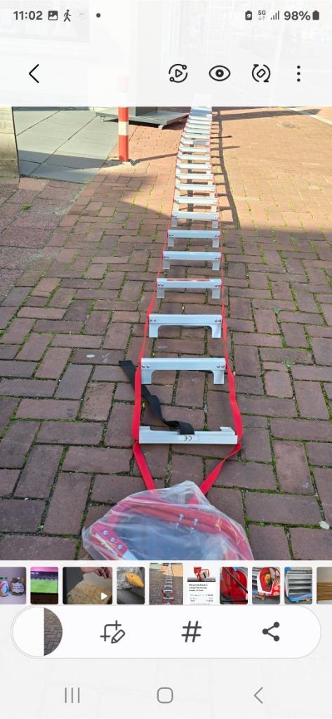 Fire escape ladder 10 meter nieuw in de verpakking, Doe-het-zelf en Verbouw, Ladders en Trappen, Nieuw, Ladder, 4 meter of meer