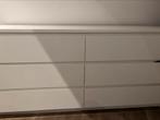 Malm ladekast ikea 6 lades wit 160x48x78, Ophalen, Gebruikt, 50 tot 100 cm, 3 of 4 laden